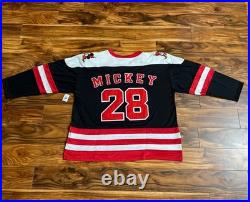 2025 Walt Disney World Parks MICKEY Mouse 28 Ice HOCKEY JERSEY Shirt XL NEW