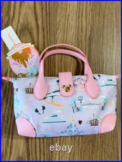 2025 Walt Disney World Parks Pink Stoney Clover Lane Pouchette Crossbody Actual