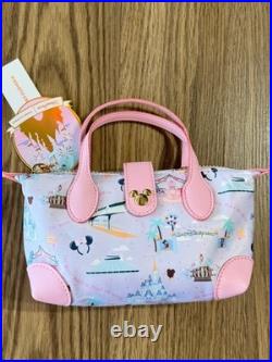 2025 Walt Disney World Parks Pink Stoney Clover Lane Pouchette Crossbody Actual