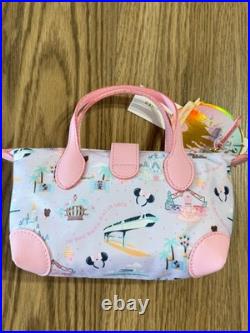 2025 Walt Disney World Parks Pink Stoney Clover Lane Pouchette Crossbody Actual