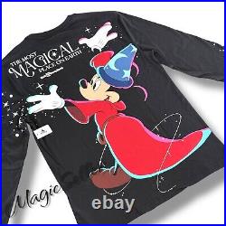 2025 Walt Disney World Parks Sorcerer Mickey Shirt Long Sleeve Black Adult Large 2025 Walt Disney World Parks Sorcerer Mickey Shirt Long Sleeve Black Adult Large