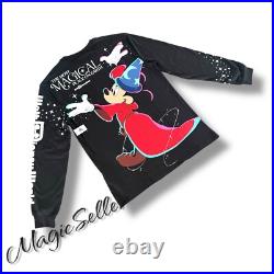 2025 Walt Disney World Parks Sorcerer Mickey Shirt Long Sleeve Black Adult Large 2025 Walt Disney World Parks Sorcerer Mickey Shirt Long Sleeve Black Adult Large