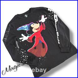 2025 Walt Disney World Parks Sorcerer Mickey Shirt Long Sleeve Black Adult Large 2025 Walt Disney World Parks Sorcerer Mickey Shirt Long Sleeve Black Adult Large