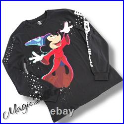 2025 Walt Disney World Parks Sorcerer Mickey Shirt Long Sleeve Black Adult Large 2025 Walt Disney World Parks Sorcerer Mickey Shirt Long Sleeve Black Adult Large