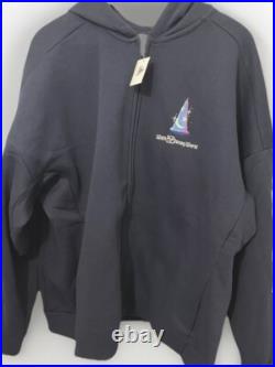 2025 Walt Disney World Sorcerer Mickey Mouse Large Navy Zip Hoodie Sweatshirt