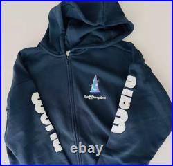 2025 Walt Disney World Sorcerer Mickey Navy Zip Hoodie Sweatshirt Adult Size XL
