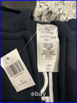 2025 Walt Disney World Sorcerer Mickey Navy Zip Hoodie Sweatshirt Adult Size XL