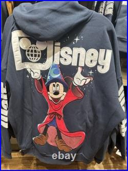 2025 Walt Disney World Sorcerer Mickey Navy Zip Hoodie Sweatshirt Adult Size XXL 2025 Walt Disney World Sorcerer Mickey Navy Zip Hoodie Sweatshirt Adult Size XXL