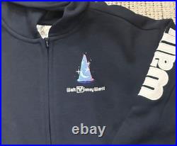 2025 Walt Disney World Sorcerer Mickey Zip Hoodie Navy kids 9/10 NWT
