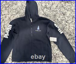 2025 Walt Disney World Sorcerer Mickey Zip Hoodie Navy kids sz 13/14 NWT