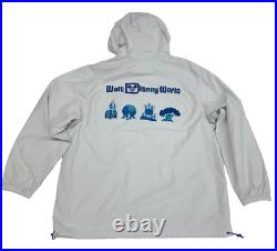 2025 Walt Disney World Windbreaker Rain Jacket 4 parks Icons Large