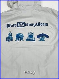 2025 Walt Disney World Windbreaker Rain Jacket 4 parks Icons Large