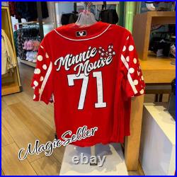 2026 Disney Parks Minnie Mouse Baseball Jersey Walt Disney World Adult Size M