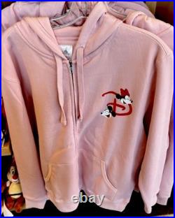 2026 Disney Parks Valentines Day Zip Hooded Sweatshirt Small Walt Disney World