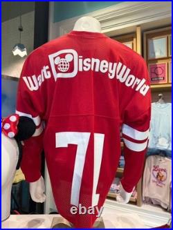 2026 Disney Parks Walt Disney World Spirit Jersey Red Size S