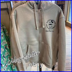 2026 Mickey Mouse Walt Disney World Sweatshirt Hoodie Beige Size S New
