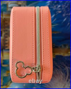 2026 Pandora Walt Disney World Pink Jewelry Box Mickey Mouse Zipper Small NEW