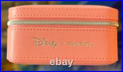 2026 Pandora Walt Disney World Pink Jewelry Box Mickey Mouse Zipper Small NEW
