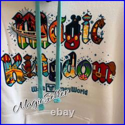 2026 Walt Disney World Magic Kingdom Fireworks White Hoodie Adult Size M New