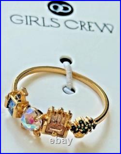 2026 Walt Disney World Parks 4 Parks Icons Gold Ring Girls Crew Size 10 NEW