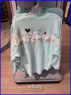 2026 Walt Disney World Parks Attractions Icons Mint Spirit Jersey Adult XS