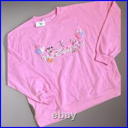 2026 Walt Disney World Parks Mickey & Friends Valentines Pink Sweatshirt Medium