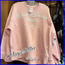 2026 Walt Disney World Pink Sweatshirt Pullover Women's Size XL New