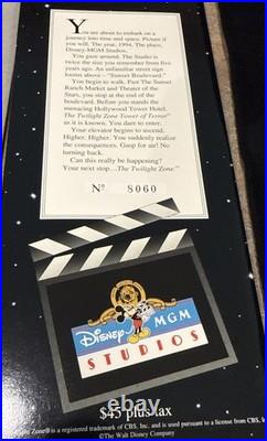 2 Walt Disney World Tower of Terror Comm Ticket withenvelope 8060, 8061 and Watch