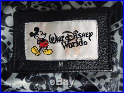 75 Years with Mickey Mouse Leather Jacket Walt Disney World Medium FREE SHIPPING