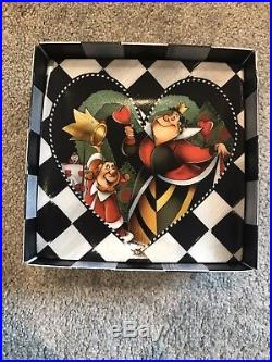 Alice In Wonderland Tea Plates Set Walt Disney World Exclusive Extremely Rare