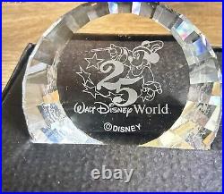 Arribas disney swarovski Walt Disney World 25th Anniversary Paperweight