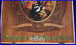 Attraction Poster Disneyland / Walt Disney World Original 1972 Country Bear WED