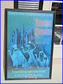 BIG Walt Disney World HAUNTED MANSION ATTRACTION POSTER 24 x 36 LIBERTY SQUARE