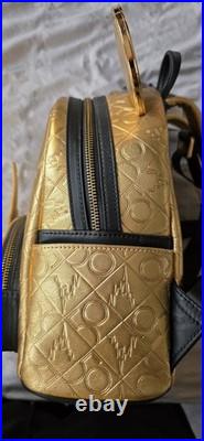 BNWT Loungefly Disney Parks Walt Disney World 50th Backpack Handbag Gold/Black