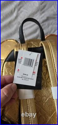 BNWT Loungefly Disney Parks Walt Disney World 50th Backpack Handbag Gold/Black