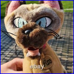 BNWT Walt Disney World Lady & Tramp Am Siamese Cat Soft Plush Toy Large Si