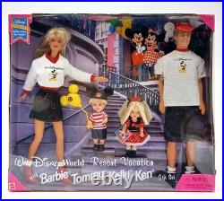 Barbie Walt Disney World Resort Vacation 4 Doll Poison Set / Mattel 20221, NrfB