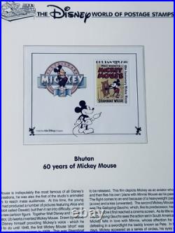 Beautiful Disney World of Postage Stamps Collection In Album