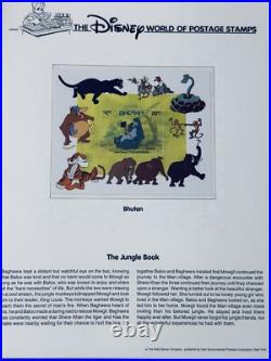 Beautiful Disney World of Postage Stamps Collection In Album