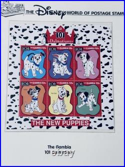 Beautiful Disney World of Postage Stamps Collection In Album