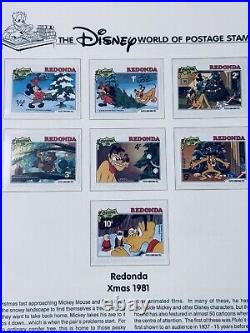Beautiful Disney World of Postage Stamps Collection In Album