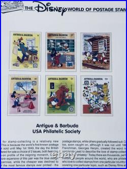 Beautiful Disney World of Postage Stamps Collection In Album