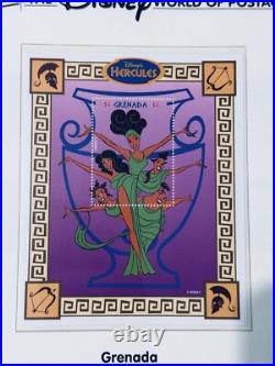 Beautiful Disney World of Postage Stamps Collection In Album