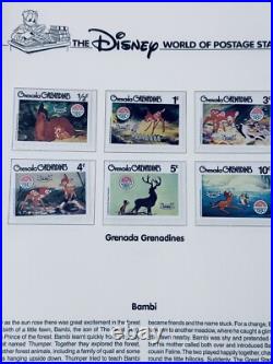 Beautiful Disney World of Postage Stamps Collection In Album