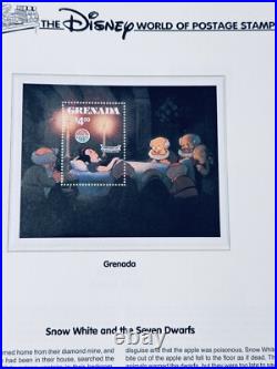 Beautiful Disney World of Postage Stamps Collection In Album