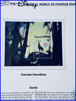 Beautiful Disney World of Postage Stamps Collection In Album