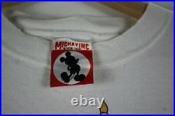C42 Vintage Walt Disney World 25th Anniversary Shirt Mickey Genie Double Sided