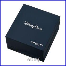 CRISLU Walt Disney World 50TH LUXE Logo Earrings Castle 18K Gold Plated Silver