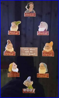 Coca-Cola Salutes Walt Disney World 15th Birthday 1986 Framed 60-Pin Set -Ltd Ed