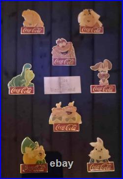 Coca-Cola Salutes Walt Disney World 15th Birthday 1986 Framed 60-Pin Set -Ltd Ed